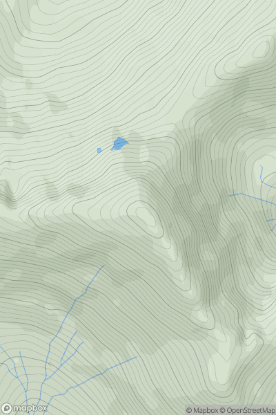 Thumbnail image for Am Bodach [Fort William to Loch Treig & Loch Leven] showing contour plot for surrounding peak